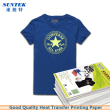 T-shirt leve escuro Papel de impressão da transferência térmica da imprensa do laser do Inkjet